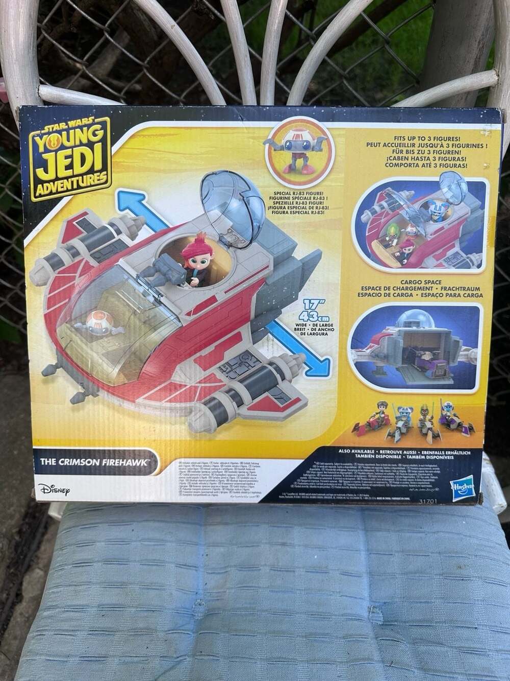 Star Wars Young Jedi Adventures The Crimson Firehawk 17" Ship Playset by Hasbro